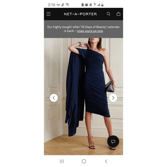 Norma Kamali Dresses & Skirts - Norma kamali Diana asymmetric ruched dress